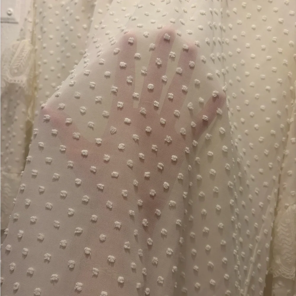 Chic White Ruffle Blouse - Picture 2 of 4
